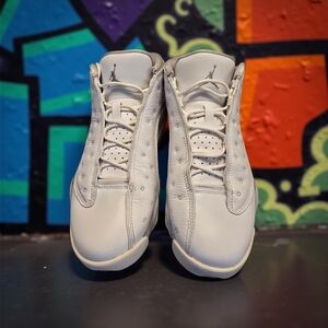 Nike Air Jordan 13 Retro Low White Pure Money 310810-100 Sz 10